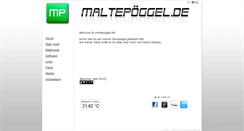 Desktop Screenshot of maltepoeggel.de